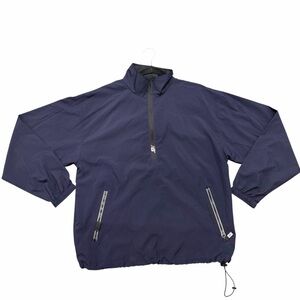 New Balance Navy Half Zip Windbreaker Jacket Size M